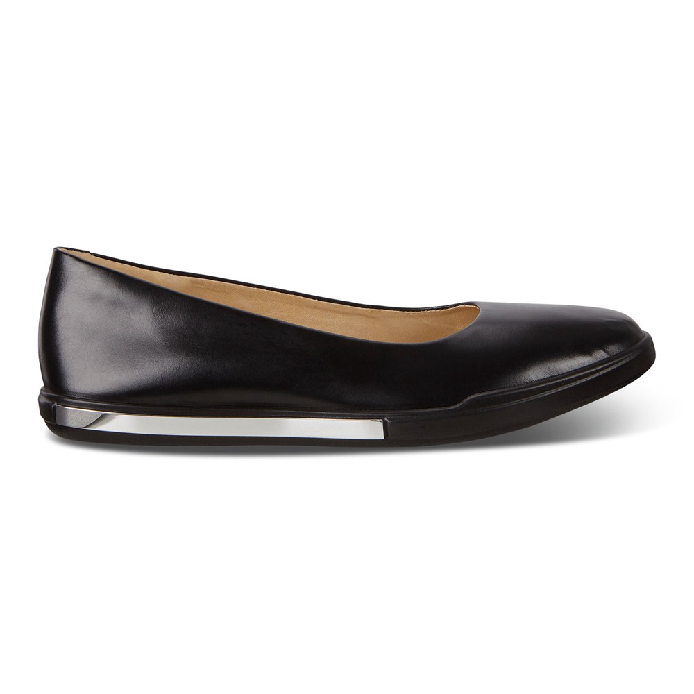 ECCO Womens Ballerinas Black - Simpil Ii Slip-On - EVU-190267